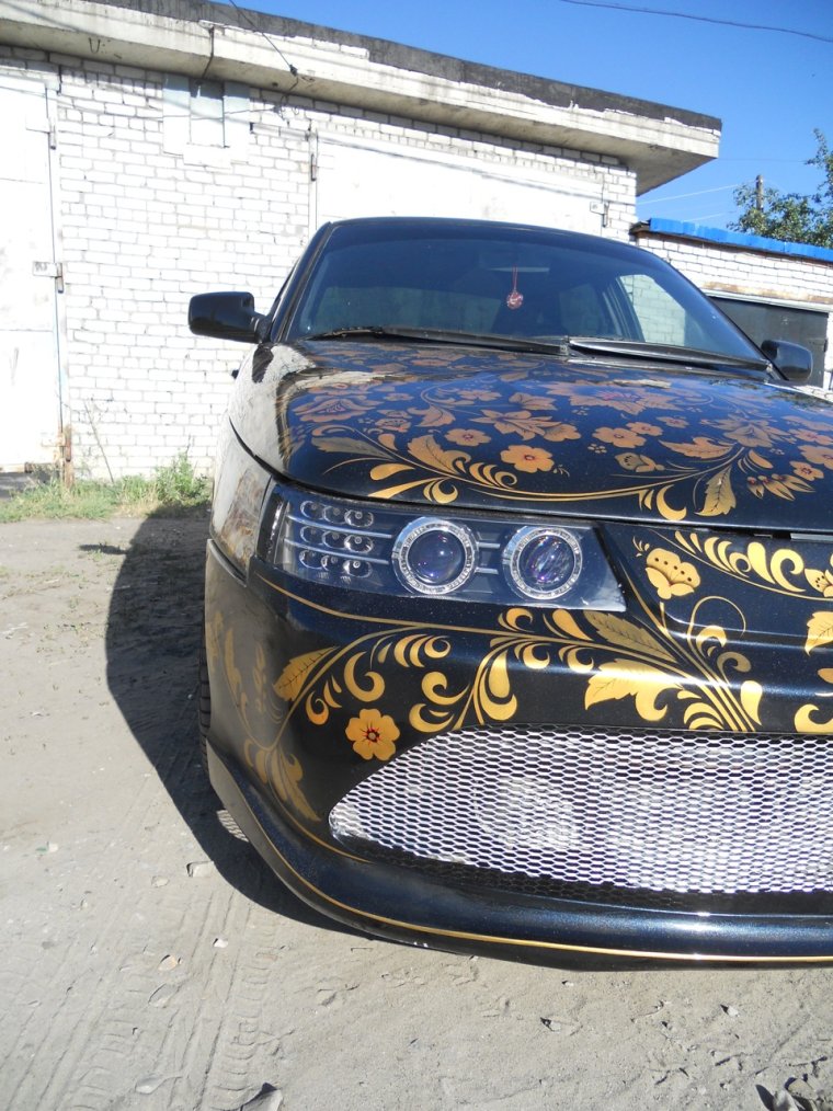 Аэрография Хохлома