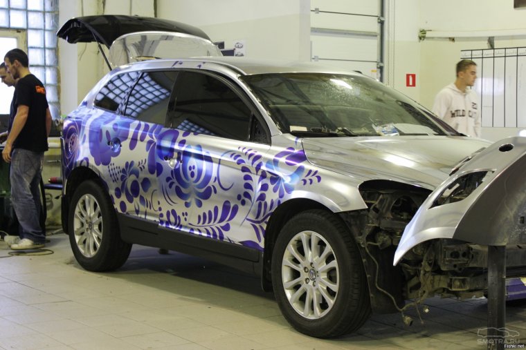 Автомобиль в стиле Гжель