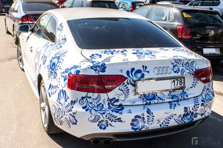 Гжель аэрография