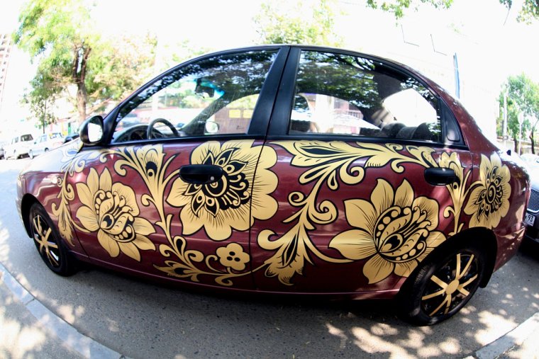 Машина под хохлому