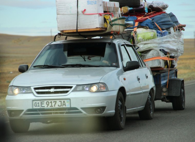 Дэу Нексия с грузом