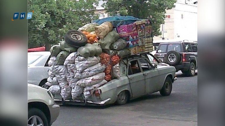 Перегруженная машина