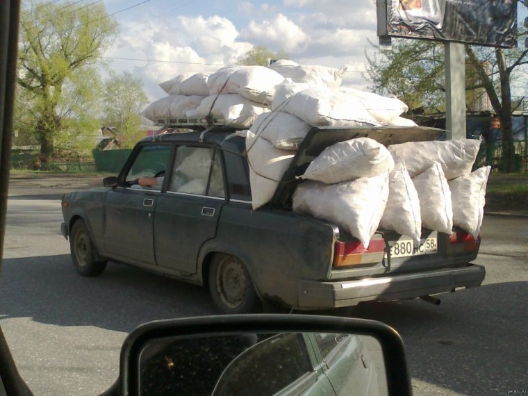 ВАЗ 2104 груженая