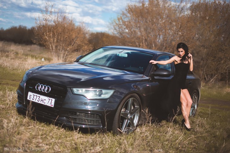 Audi a7 девушка