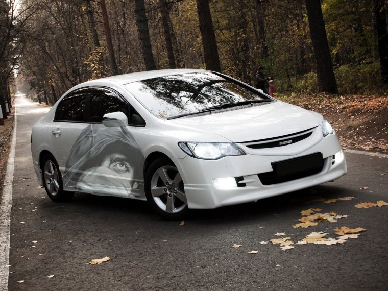 Цивик 5д фиолетовый