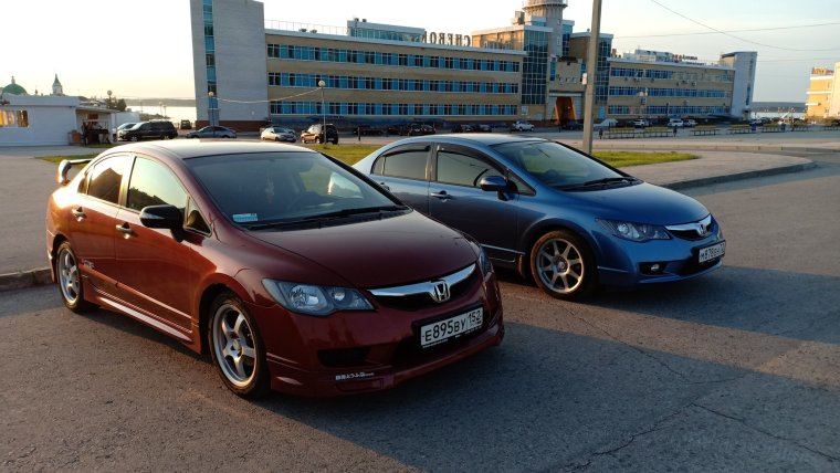 Honda Civic крутое фото ночью