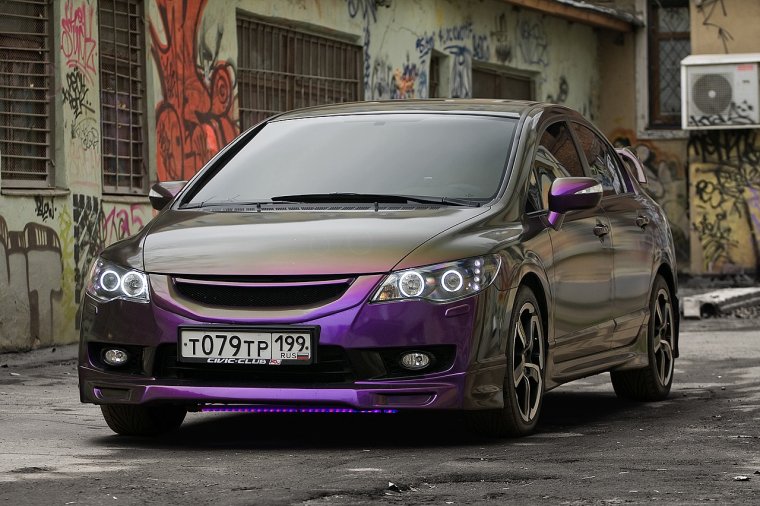 Honda Civic 8 Mugen белый