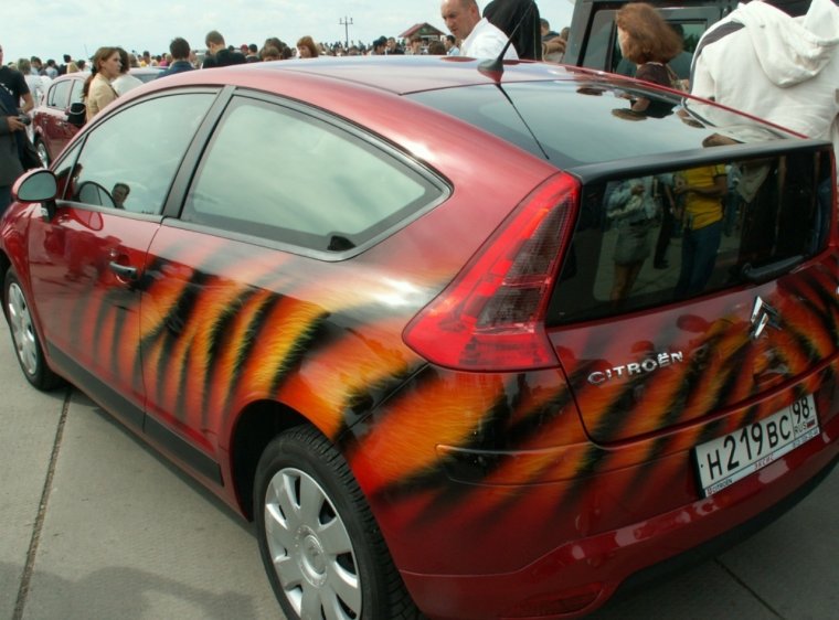 Крашеная машина