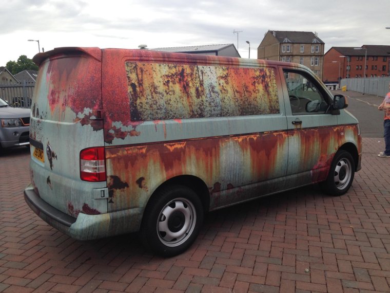 Аэрография на авто ржавчина