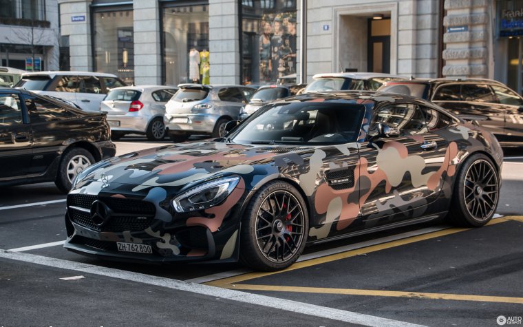Mercedes GTS AMG камуфляж