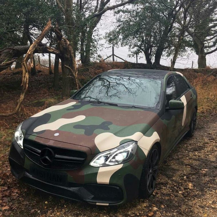 Бежевый камуфляж на авто