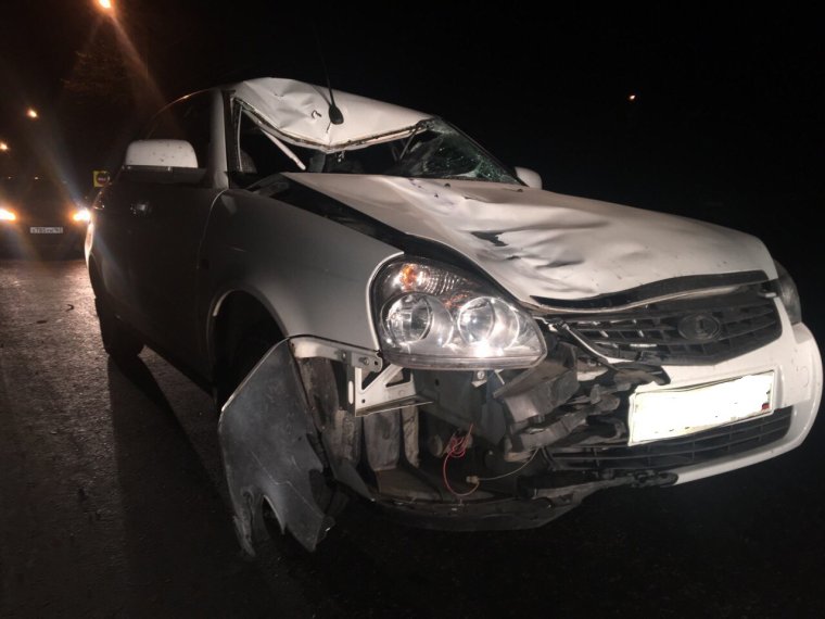 Сбил человека ночью на трассе