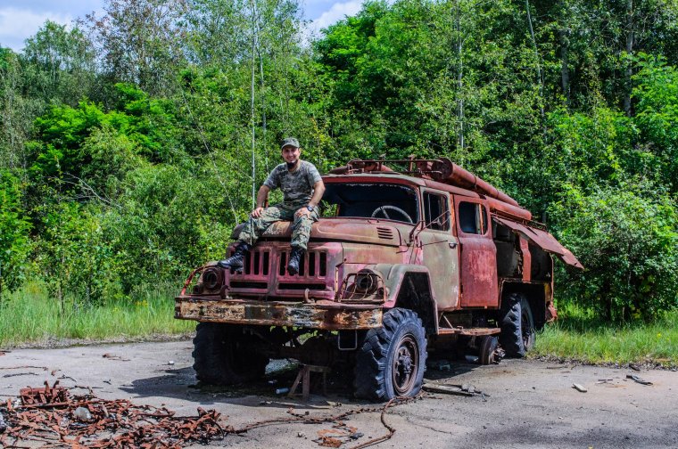 Заброшенная пожарная машина