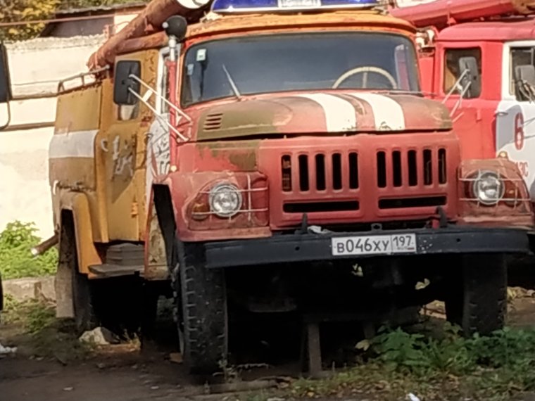 Заброшенный пожарной машины в Чернобыльской АЭС