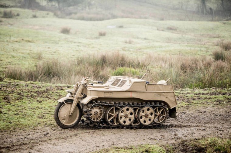 Немецкий гусеничный мотоцикл Кеттенкрад