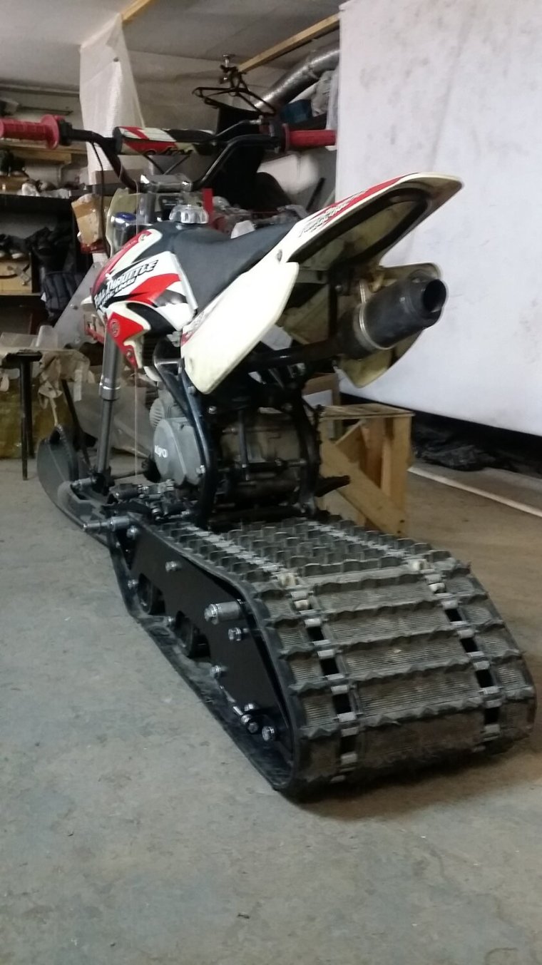 Гусеница на питбайк 125