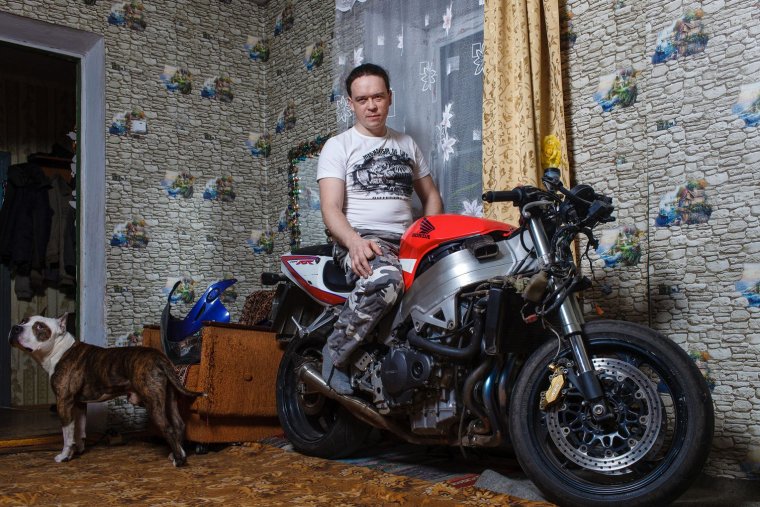 Мотоцикл в интерьере