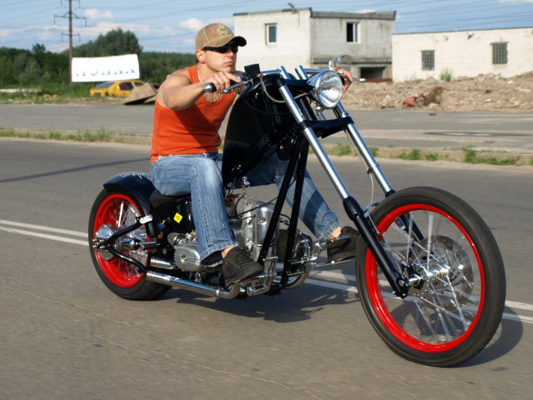 Кастом чоппер из Урала