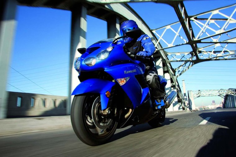 Motorcycle Kawasaki Blue