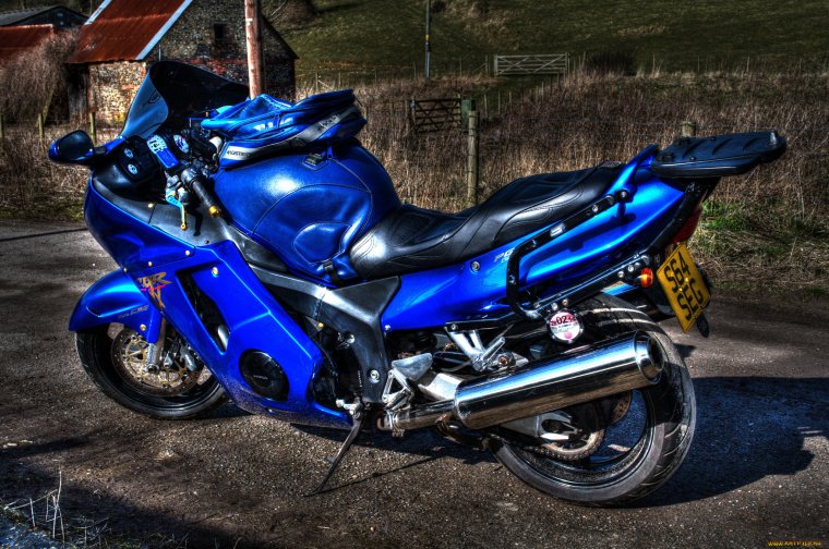 Мотоцикл Хонда синий