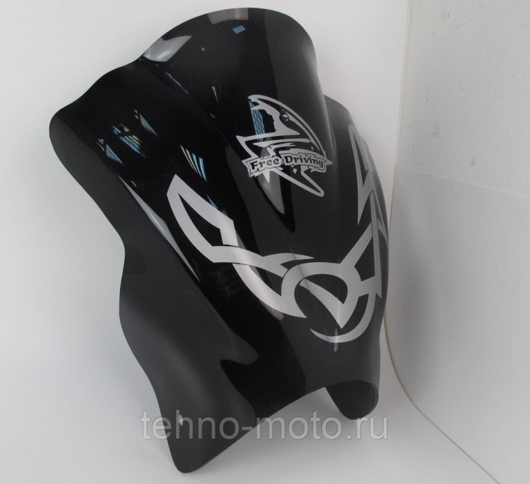 Щиток ветровой (00) (круг.фара) орг.стекло Зодиак Дельта Атлант Динго