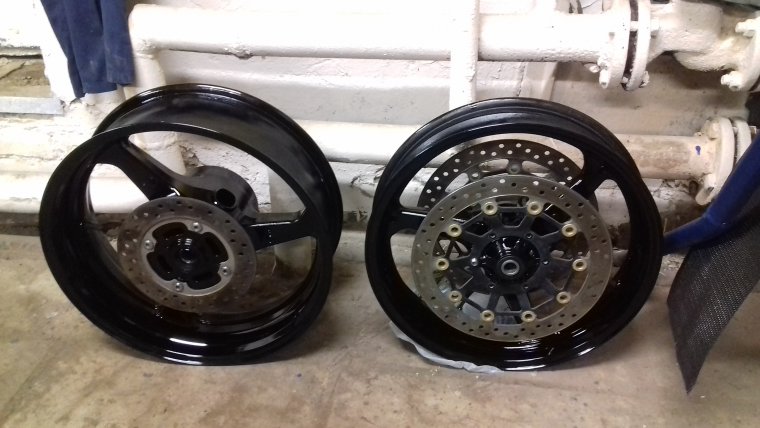 Покраска дисков мотоцикла