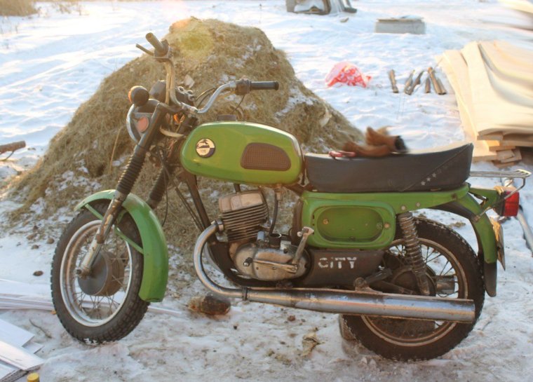 Мотоцикл Восход 3м синий новый