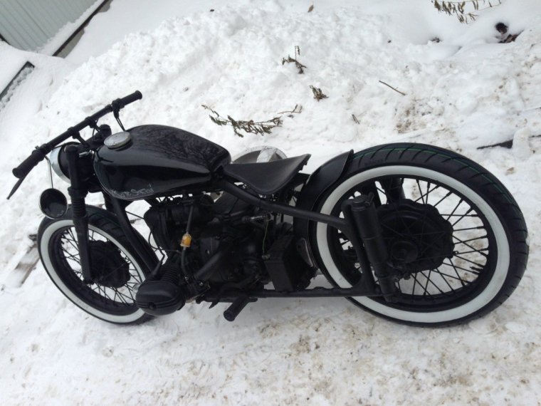 Тюнингованный Урал мотоцикл