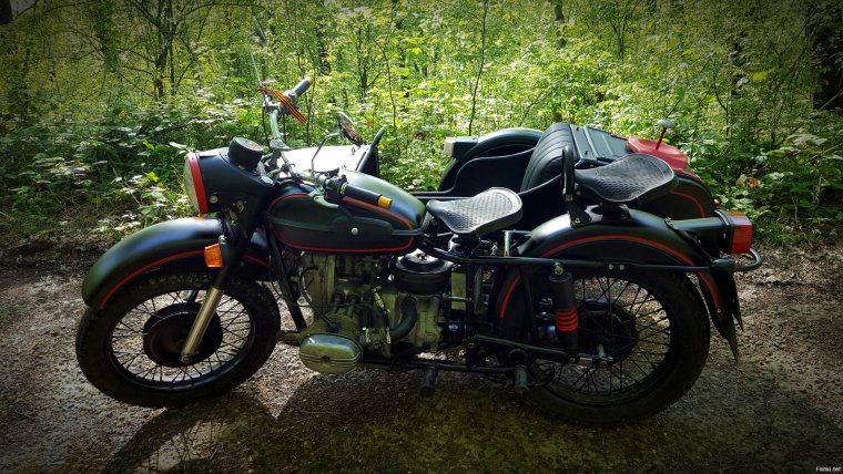 Модернизированный Урал мотоцикл
