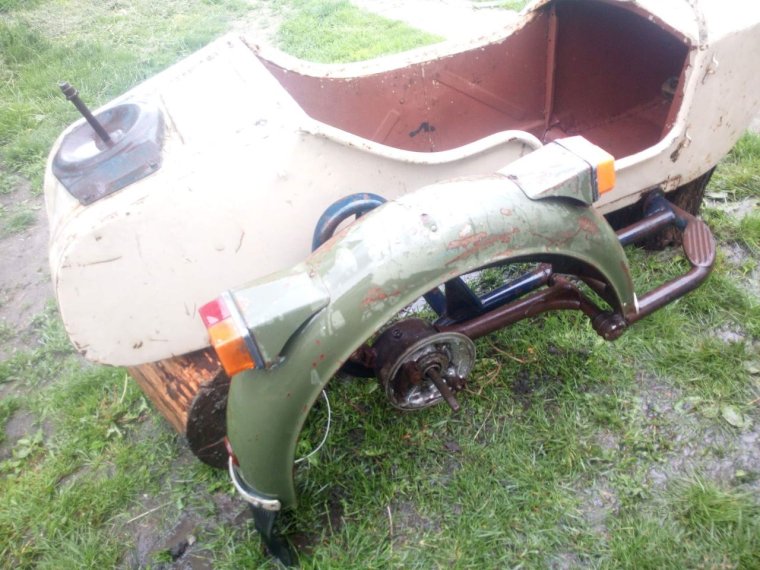 Мотоцикл Днепр ведущая коляска