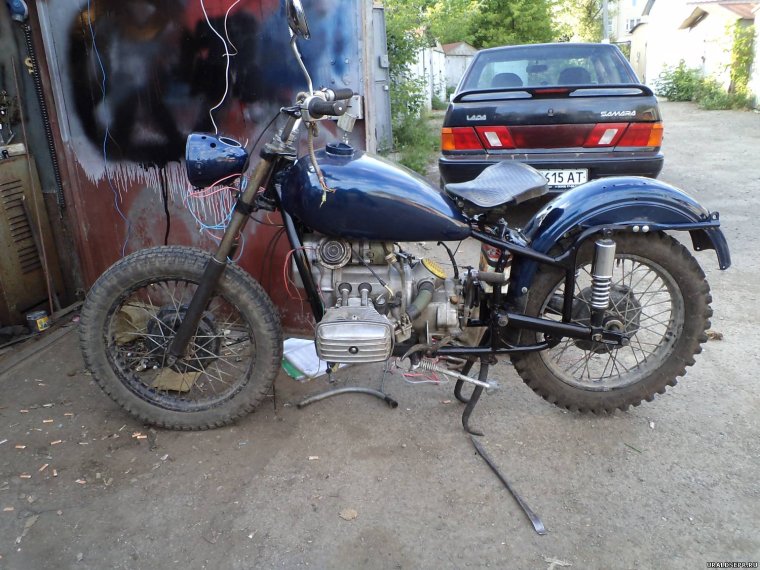 Крепление под двигатель мотоблока на мотоцикл Урал