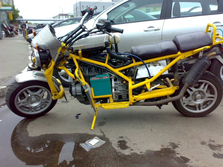 Мотоцикл Урал с двигателем от ВАЗ 2108