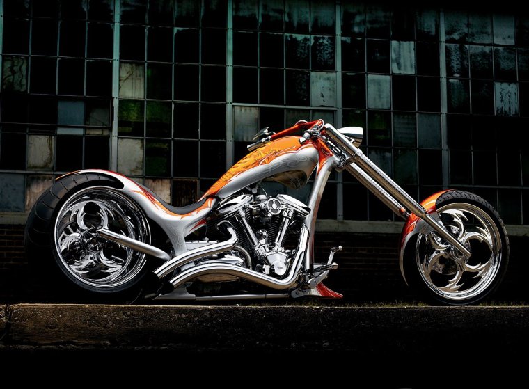 Мотоцикл чоппер Ямаха Харлей