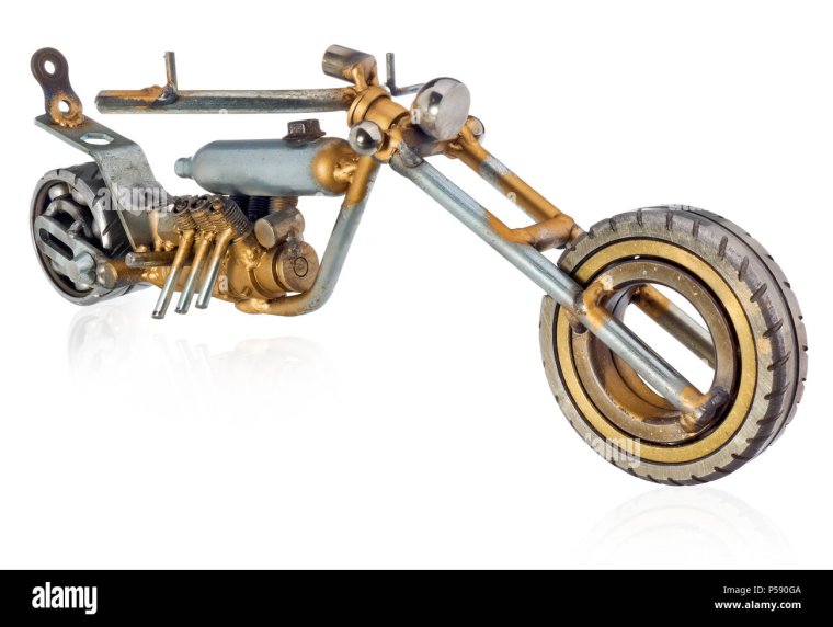 Модель мотоцикла из металла