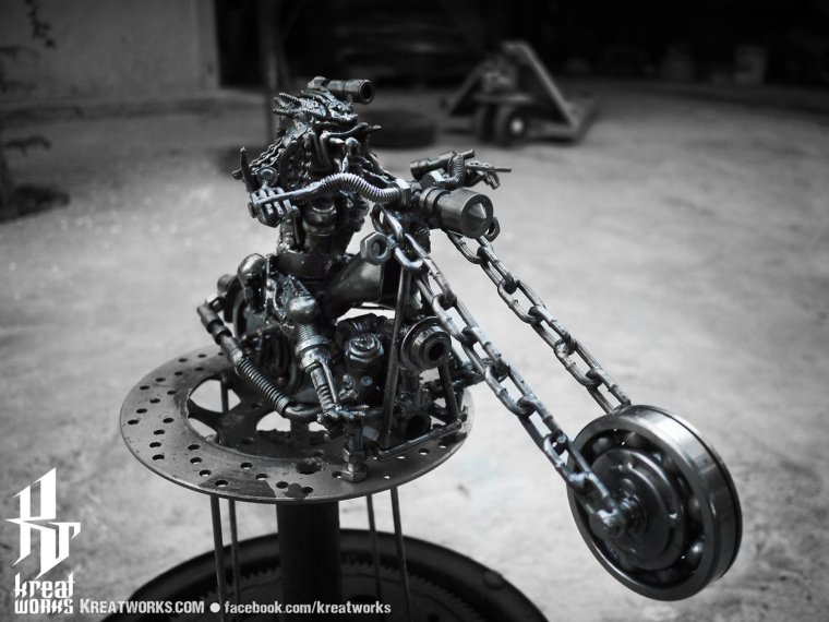 Кастом байк стимпанк