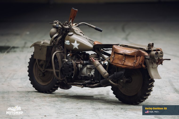 Военный мотоцикл Harley-Davidson xa