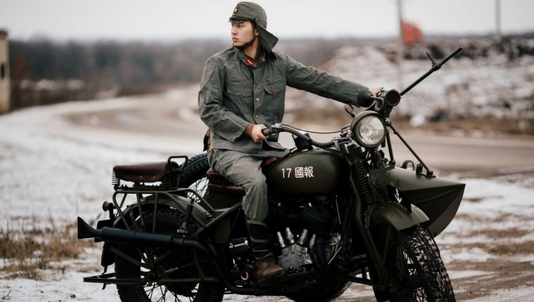 Военый мотоцикл Харли девитсон