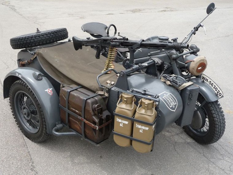 Harley Davidson wla-42 с коляской