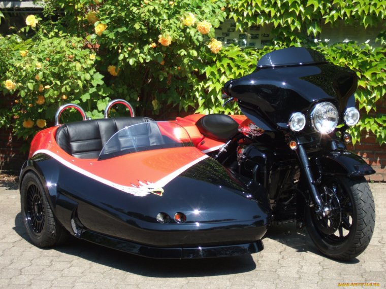 Yamaha с коляской