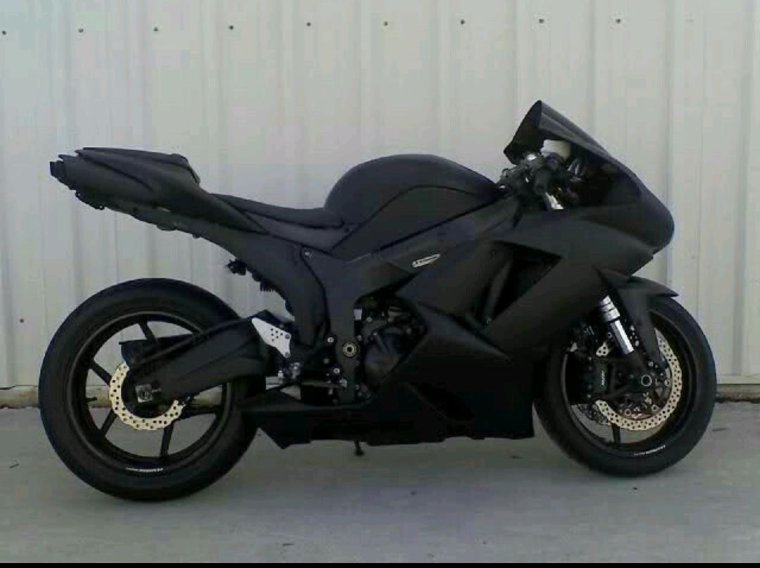 Спортбайк Кавасаки ниндзя черный