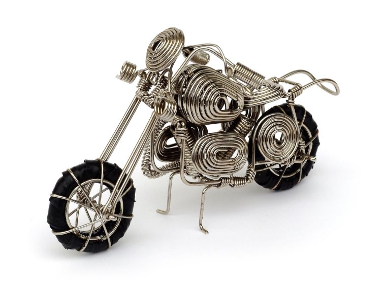 Макет мотоцикла из проволоки
