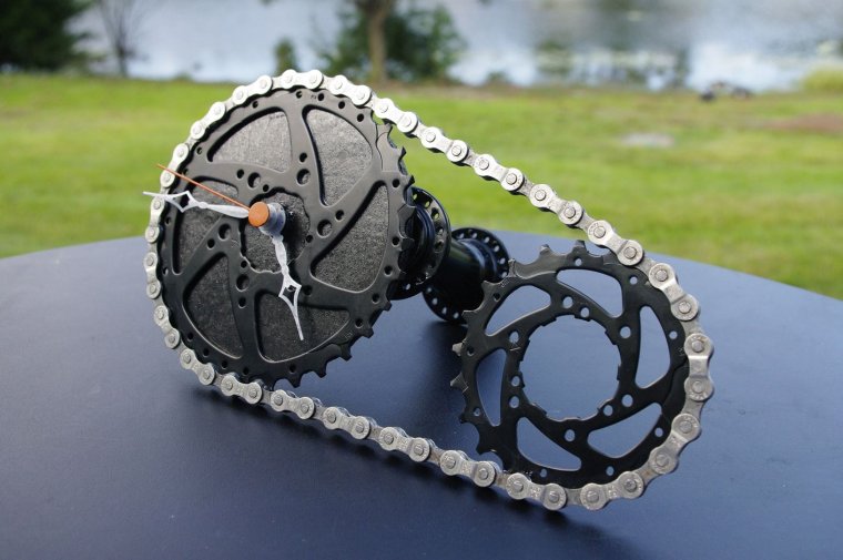 Гусеница из велосипедной цепи