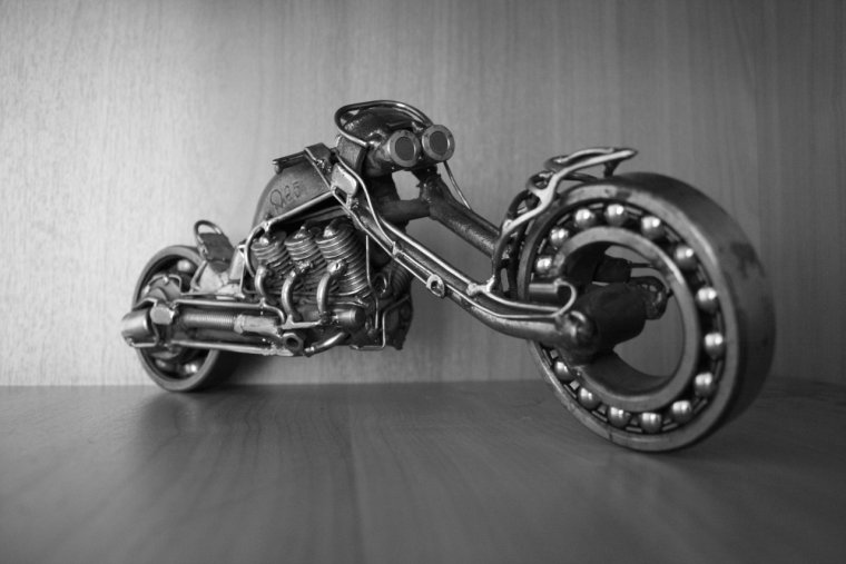 Мотоцикл из металлолома