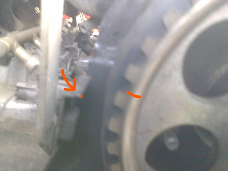 Лада Гранта метка на маховике