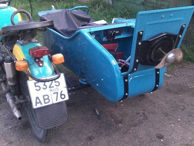 Багажник на коляску мотоцикла Урал