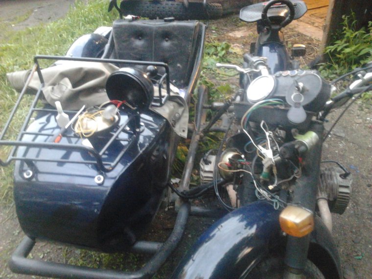 Багажник на люльку мотоцикла Урал