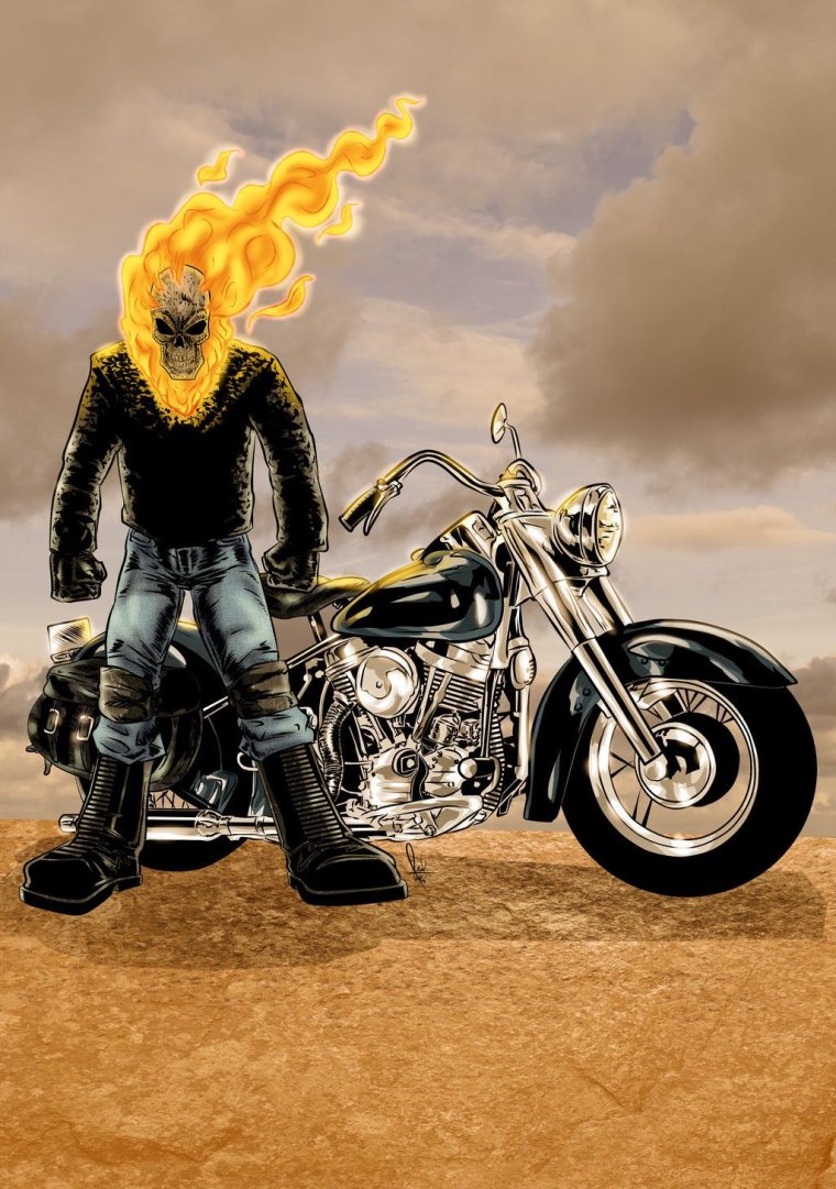 Харлей призрачного гонщика