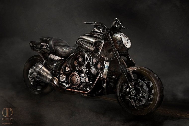 Harley Davidson Panhead Призрачный гонщик
