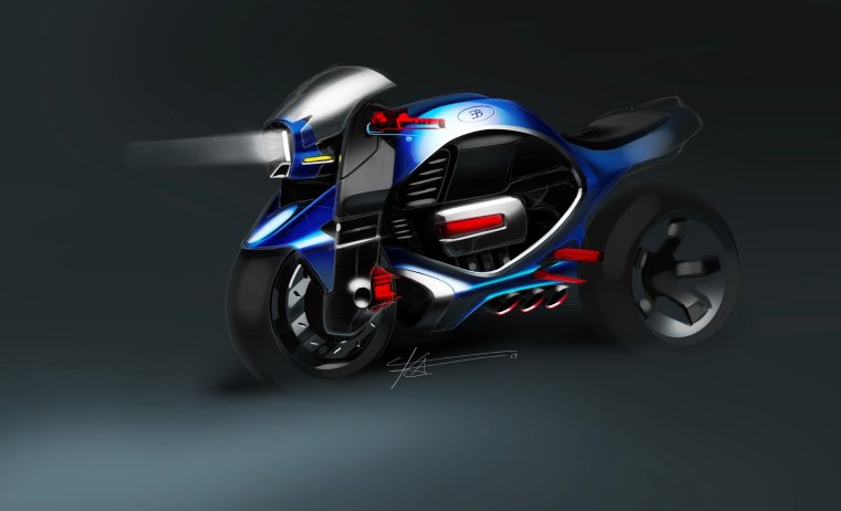Бугатти мотоцикл будущего