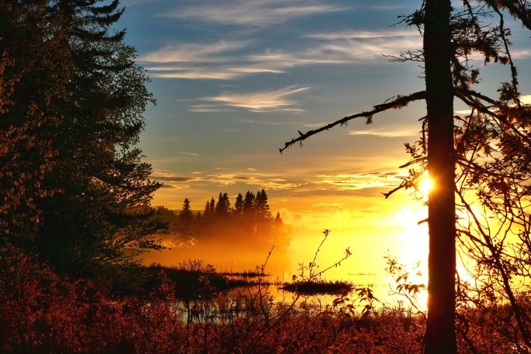 Закат в горах